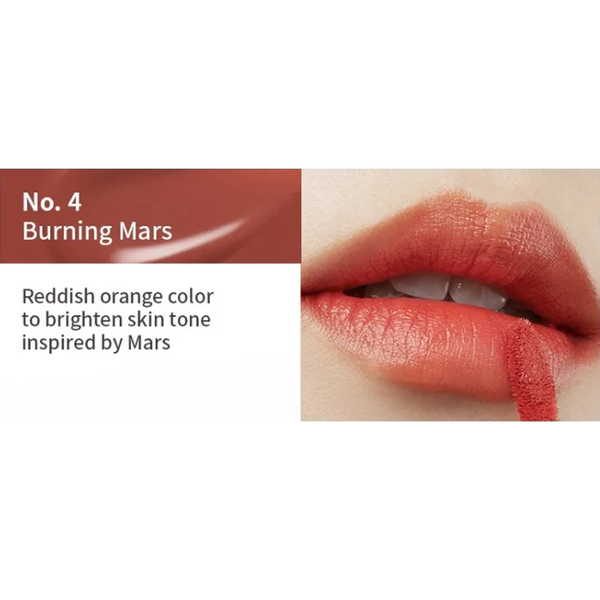 MOONSHOT Conscious Fit Mellow Lip Tint (04 Burning Mars) 茉姗 柔雾醇厚唇釉 (04 燃烧火星) 3.5g