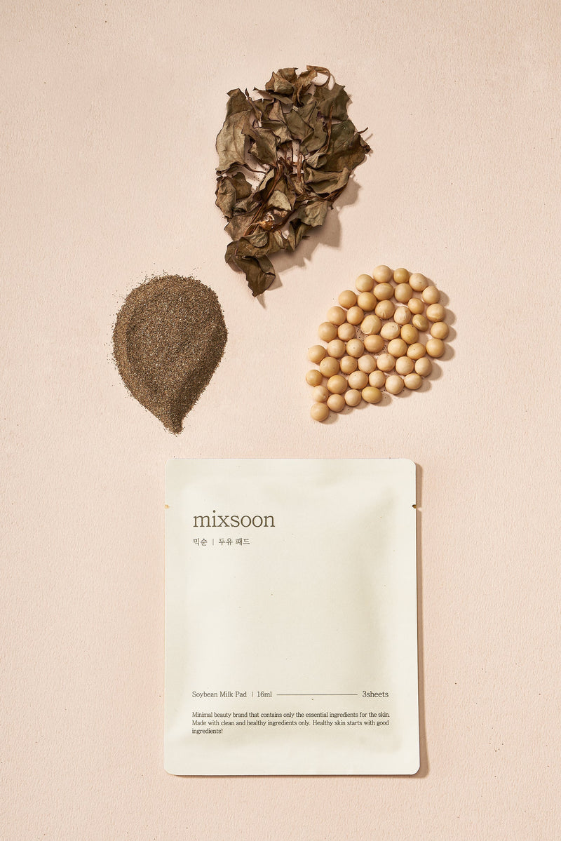 MIXSOON Soybean Milk Pad (10ea) 韩国MIXSOON 纯豆乳精华棉片贴 16ml*10袋入