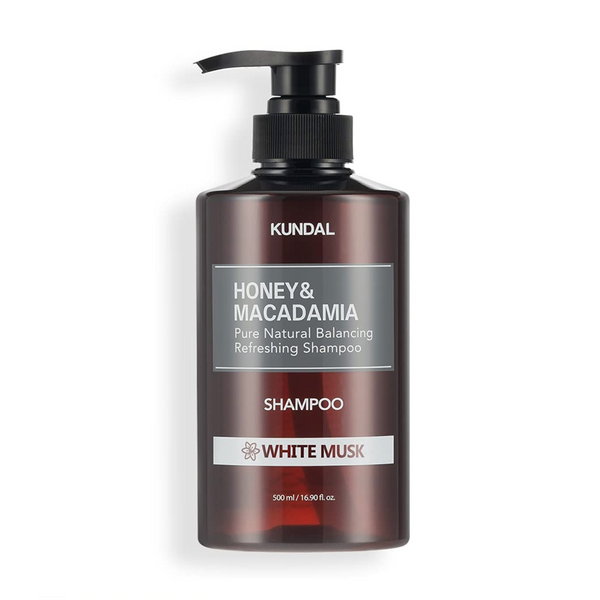 KUNDAL Honey & Macadamia White Musk Shampoo 昆黛尔 蜂蜜&澳大利亚坚果白麝香洗发水 500ml