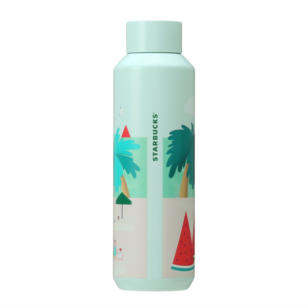 STARBUCKS Japan GO! Summer Trip Summer Limited Series Watermelon Beach Stainless Bottle 日本星巴克 2023暑期旅行夏季限定系列 西瓜海滩不锈钢保温瓶 591ml