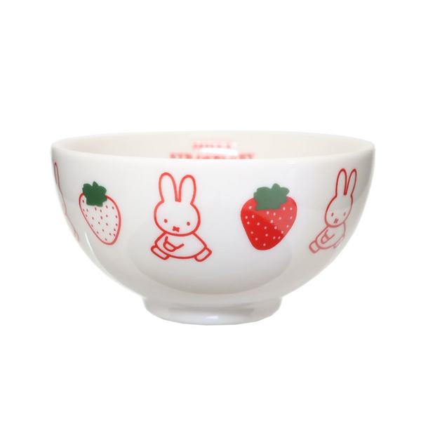 KANESHOTOUKI MIFFY Ceramic Bowl (White and Red Strawberry) 日本金正陶瓷 米菲兔陶瓷饭碗 (白红草莓款)