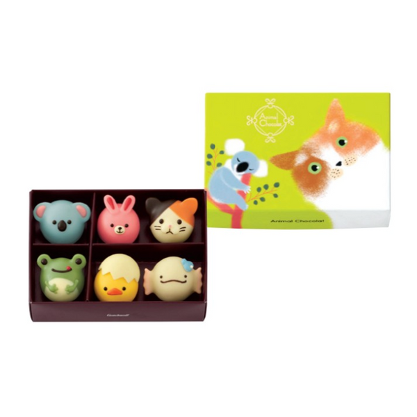 Goncharoff Animal Chocolate C 6pcs/box 日本Goncharoff 小动物巧克力礼盒 C 6粒/盒