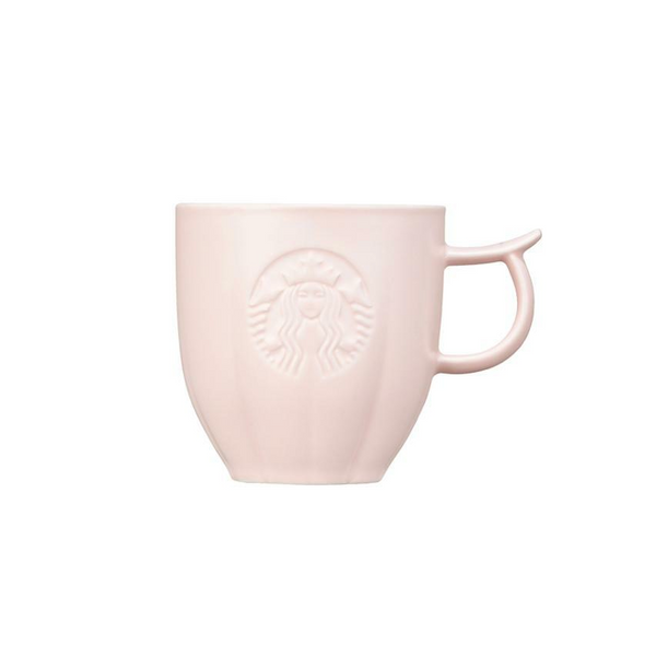 [Pre-Order] Starbucks Korea 2024 Cherry Blossom Folk Painting Design M Collection Blossom Mug and Plate Set [预售] 韩国星巴克 2024樱花民俗画设计MD系列 樱花马克杯和盘子套装 200ml