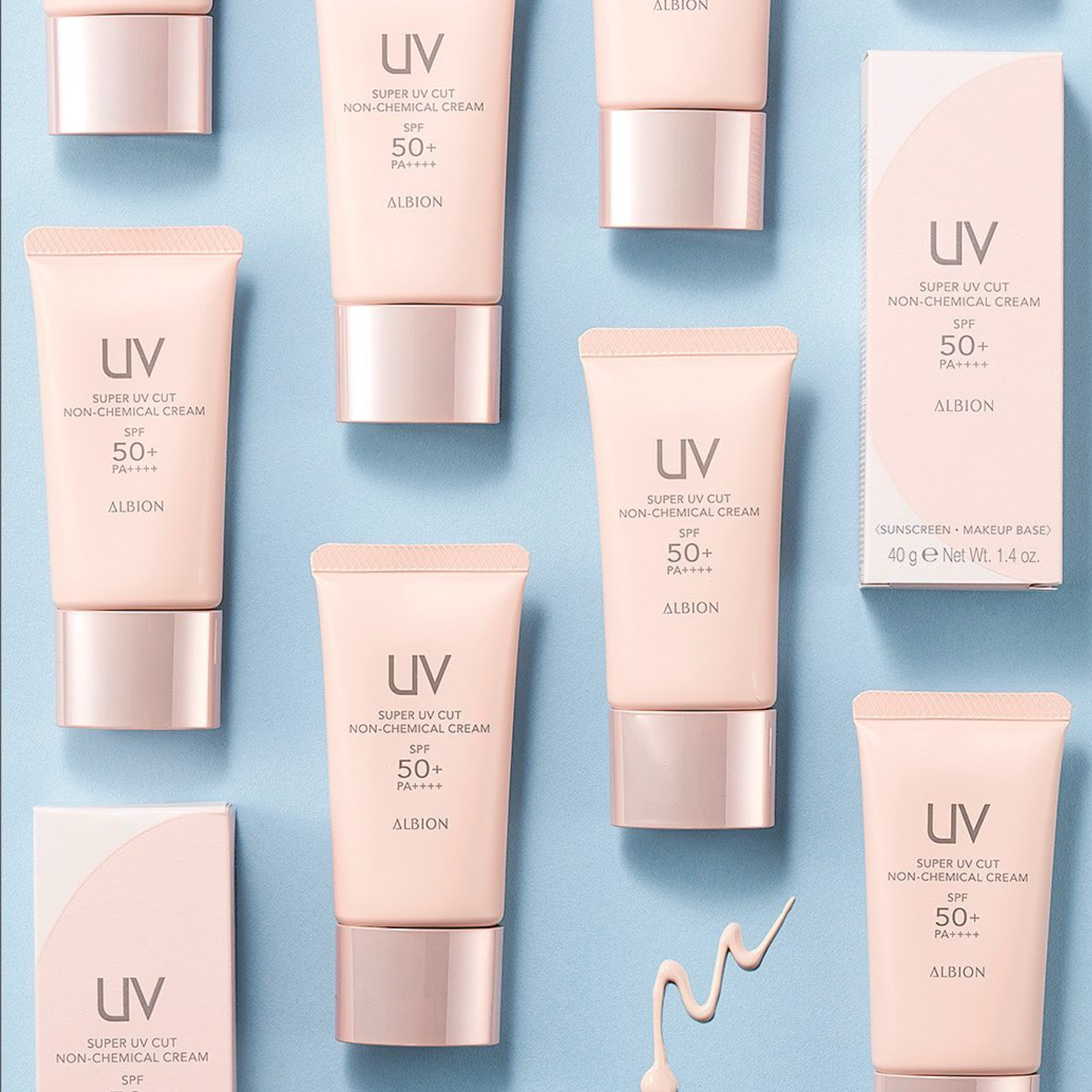 ALBION Super UV Cut Non-Chemical Cream SPF50+ PA++++ 奥尔滨 多效精华防晒霜 SPF50+ PA++++ 40g