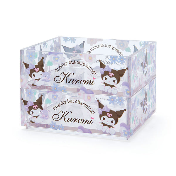 Japan Sanrio Stacking Case 2pcs(Kuromi) 日本三麗歐透明盒子套裝（酷洛米）