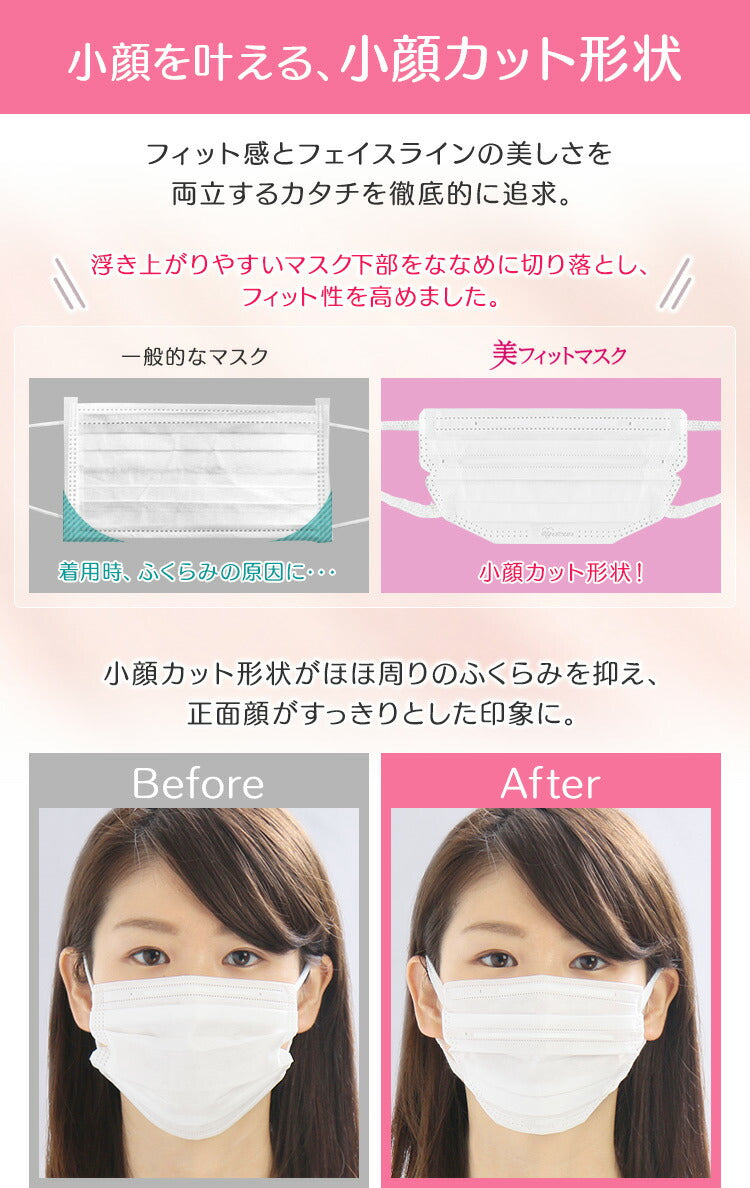 IRIS healthcare Be-Fit Beauty Fit Silver Ion Ag+ Mask #Pink 7pcs 日本爱丽思美颜Ag+银离子口罩 粉色 7枚