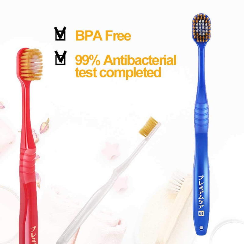 Ebisu Premium Care Toothbrush 6 Rows Regular Soft #61 1pc 惠百施 舒适宽头成人牙刷 65孔软毛 1支