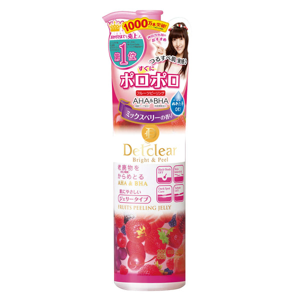 MEISHOKU Detclear Bright and Peel Facial Peeling Gel, Mixed Berry AHA&BHA果酸去角质凝胶混合莓果香
