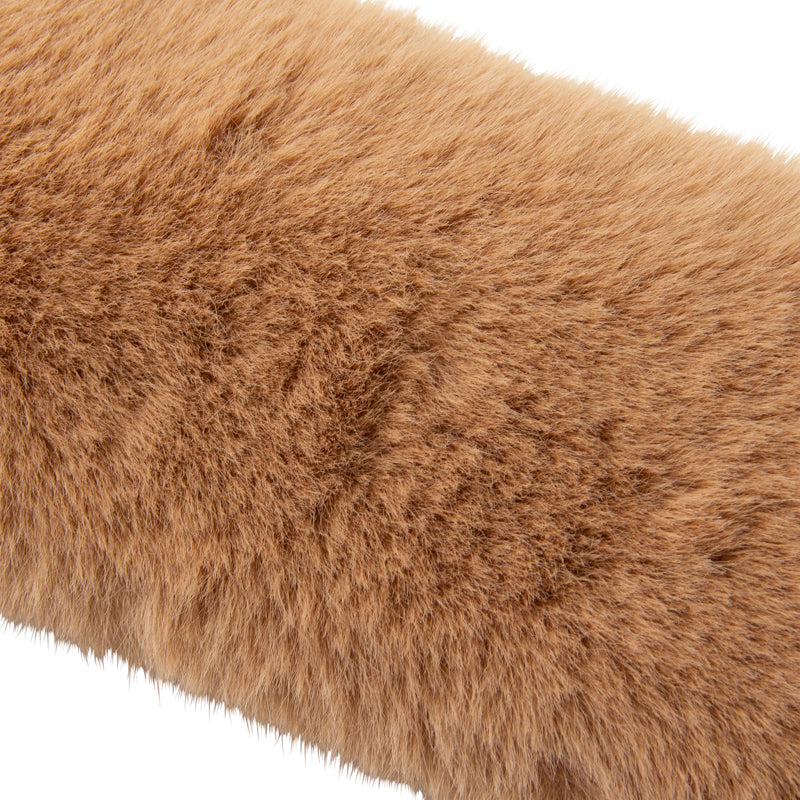Cogit Front & Back Neck Ribbon Fur (Beige Color) 寇吉特 造型温暖脖围 (褐色)