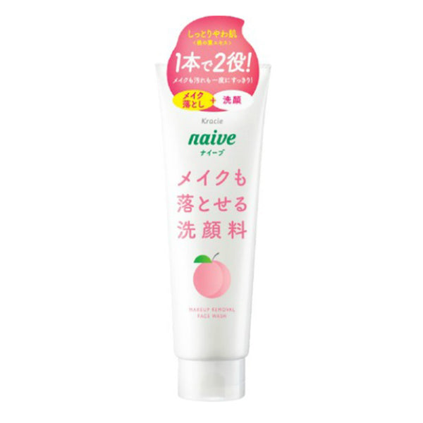 Kracie Naive Makeup Cleansing Foam [3 Scents] 嘉娜宝 植物双效卸妆洗面奶 蜜桃/柠檬/绿茶