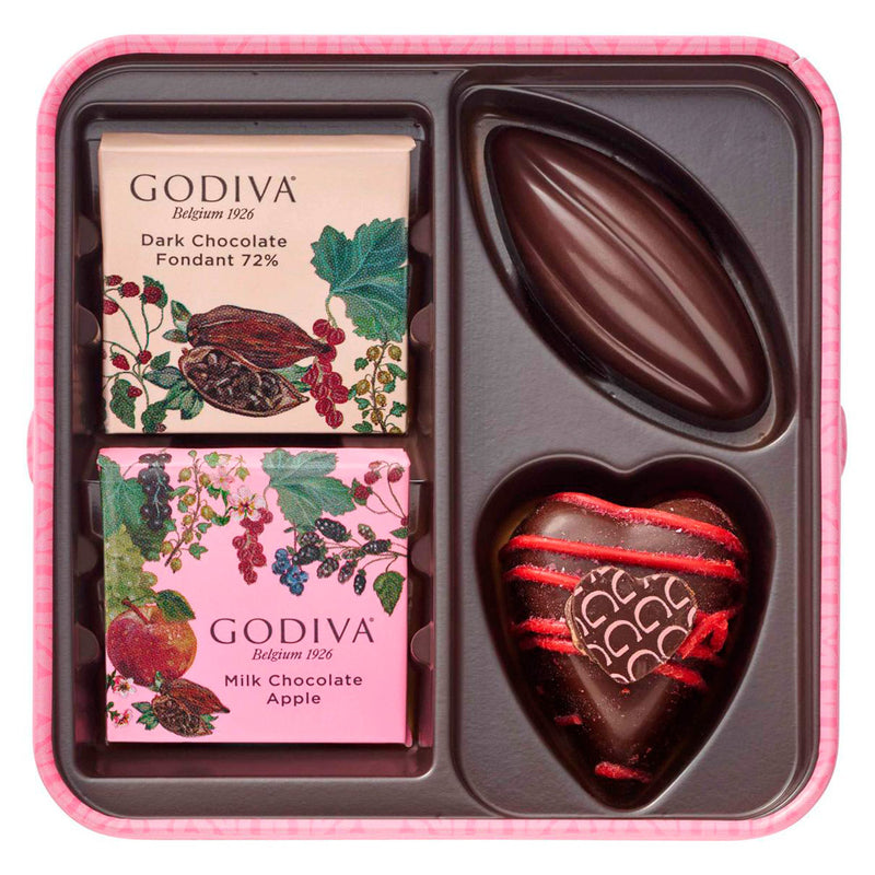 Godiva Fruits Basket Assortment 4 pcs/box 日本歌帝梵 2024情人節限定 水果篮系列套装 4粒/盒