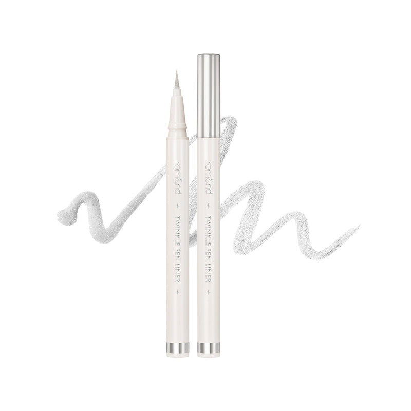 ROM&ND Twinkle Pen Liner (01 Silver Flake) 韩国ROM&ND 闪亮眼线液笔 (01 银片) 0.5g
