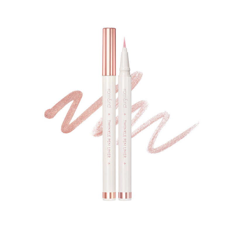 ROM&ND Twinkle Pen Liner (03 Rosy Sparkle) 韩国ROM&ND 闪亮眼线液笔 (03 玫瑰闪光) 0.5g
