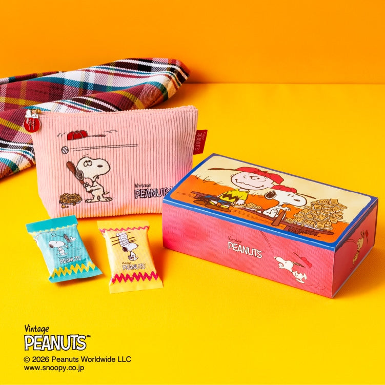 SNOOPY × Sugar Butter Tree Collaboration Sandwich Cookies Gift Box with Pouch – Japan Limited Edition
