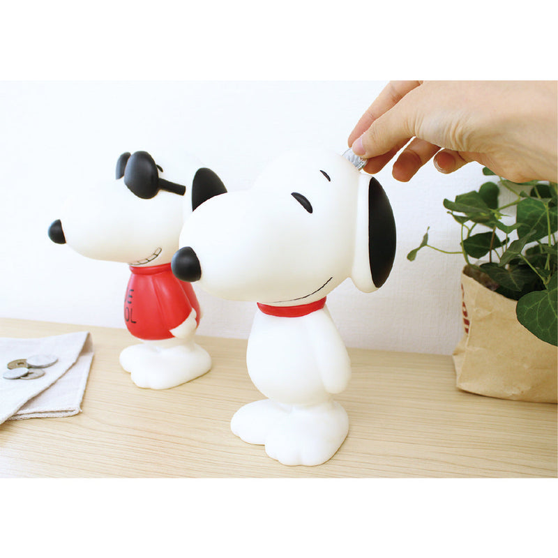 PEANUTS Snoopy Joe Cool Piggy Bank 日本PEANUTS 史努比乔酷存钱筒公仔摆设