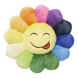 Takashi Murakami Rainbow Flower Emoji Mini Cushion #1 30cm 村上隆 彩色表情符号太阳花迷你抱枕 #1 30cm