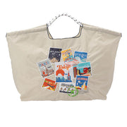 BALL & CHAIN x ANA Around The World Packable Eco Bag (L) Pale Gray 日本BALL & CHAIN x ANA 全日空航空 环游世界刺绣环保袋 (大号) 浅灰色