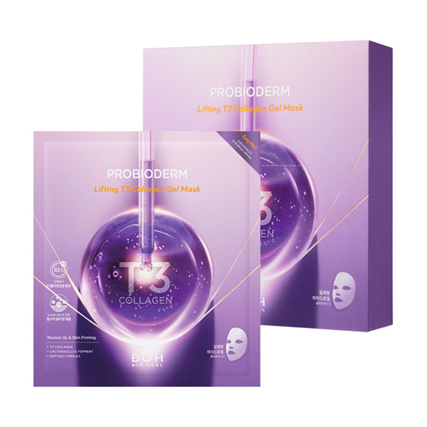 BIO HEAL BOH Probioderm Lifting T3 Collagen Gel Mask 5pcs/box 韩国BIO HEAL BOH 益生菌胶原再生紧致面膜 5片/盒