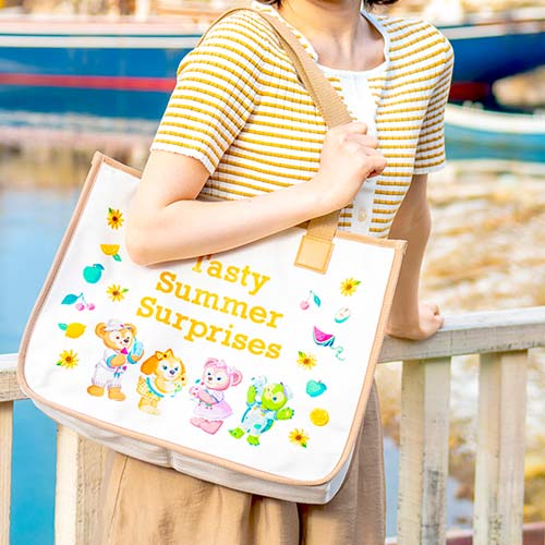 TOKYO Duffy & Friends Tasty Summer Surprise Tote Bag 东京迪士尼 达菲和他的朋友们 夏日美味水果系列 单肩袋