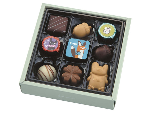 Biencourt Popol Small Gifts from the Forest Chocolate Set C 9pcs/box 日本Biencourt Popol 来自森林的小礼物巧克力套装 C 9粒/盒