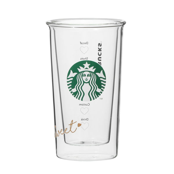 Starbucks Japan 2024 Valentine Limited Series Valentine Double Wall Heat-Resistant Glass 日本星巴克 2024情人节系列限定 情人节双层耐热玻璃杯 355ml