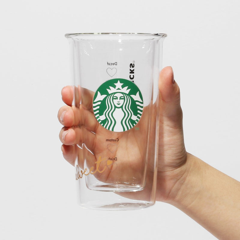 Starbucks Japan 2024 Valentine Limited Series Valentine Double Wall Heat-Resistant Glass 日本星巴克 2024情人节系列限定 情人节双层耐热玻璃杯 355ml