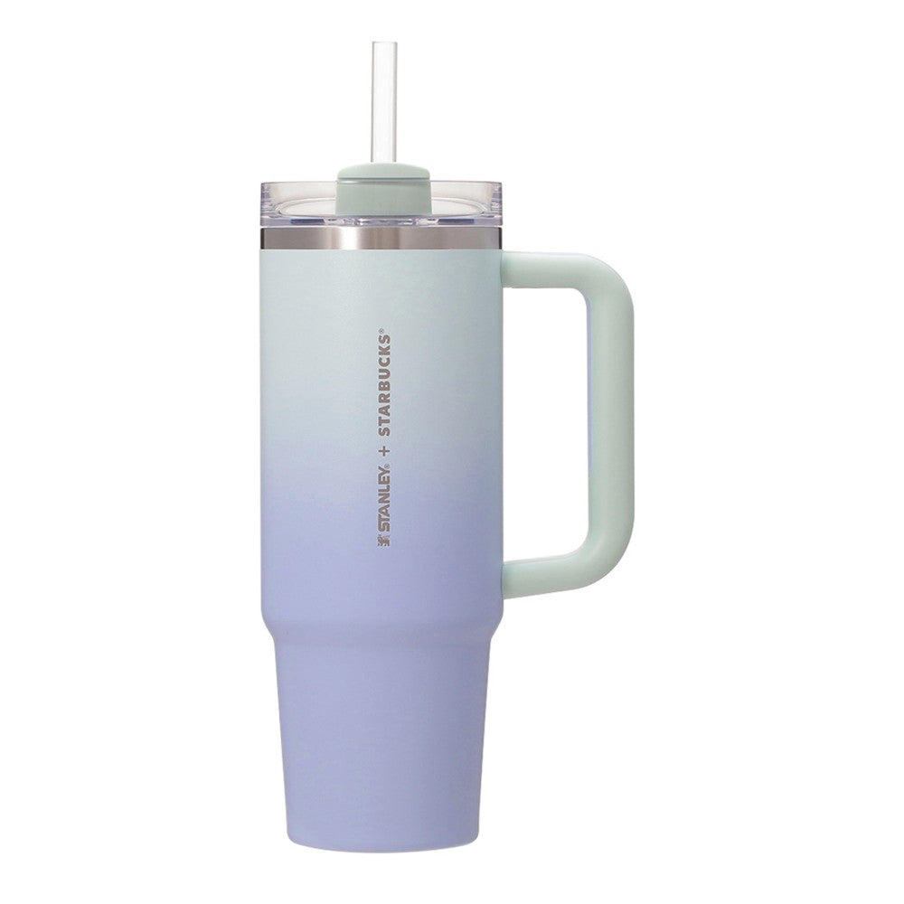 Japan Starbucks 3WAY STANLEY Mint Green Gradient Stainless Steel Tumbler 887ml 日本星巴克 3WAY 史丹利薄荷绿渐变色不锈钢随行杯 887ml