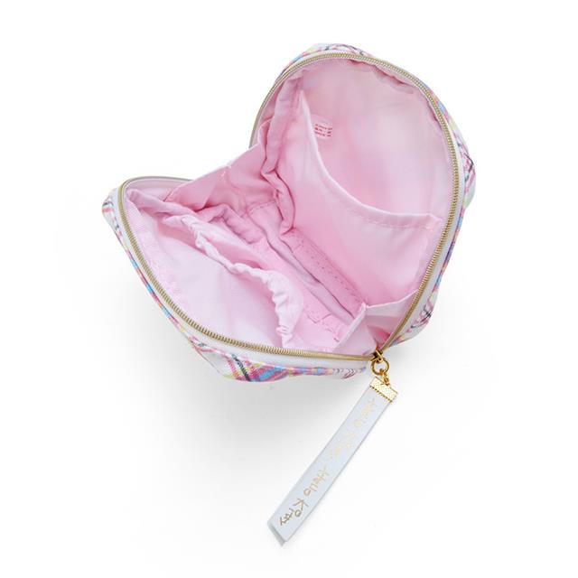 Sanrio Hello Kitty Tartan 50th Anniversary Pouch 三丽鸥 凯蒂猫50周年 尼龙化妆包