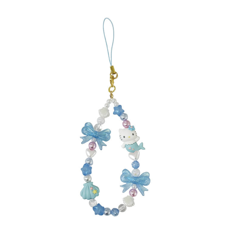 SANRIO Hello Kitty Mermaid Phone Strap (Blue) 三丽鸥 凯蒂猫美人鱼手机吊饰 (蓝色)