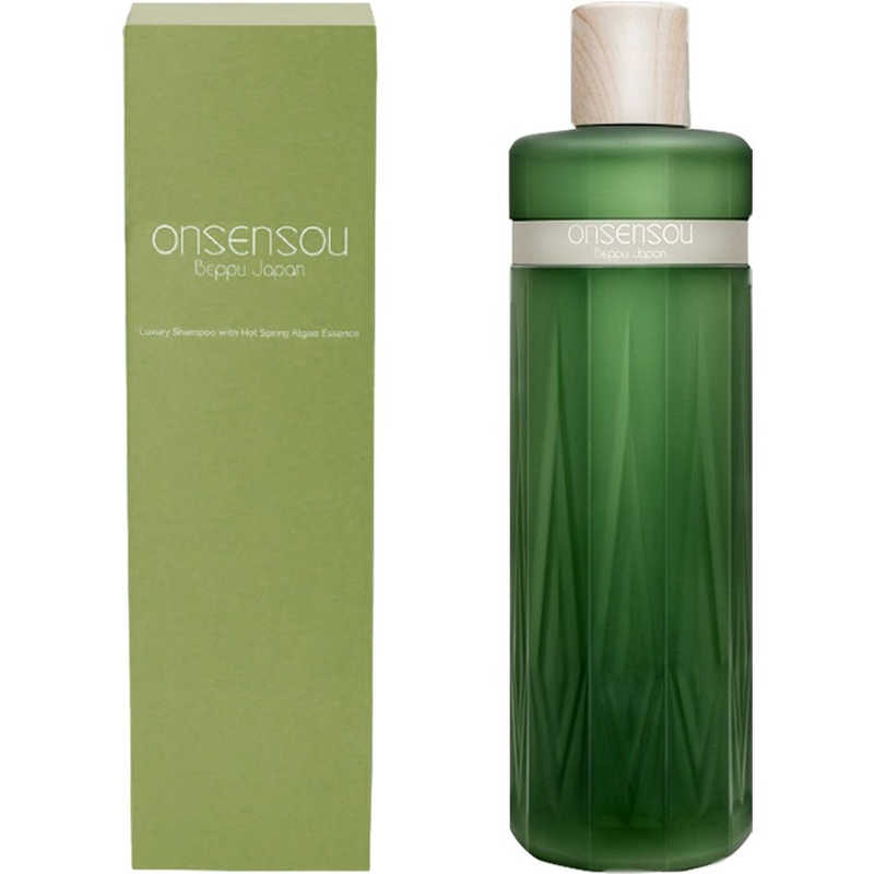 Onsensou Luxury Hot Spring Alge Essence Mild Sensitive Scalp Care Shampoo 温泉藻 温和敏感头皮养护洗发水 300ml