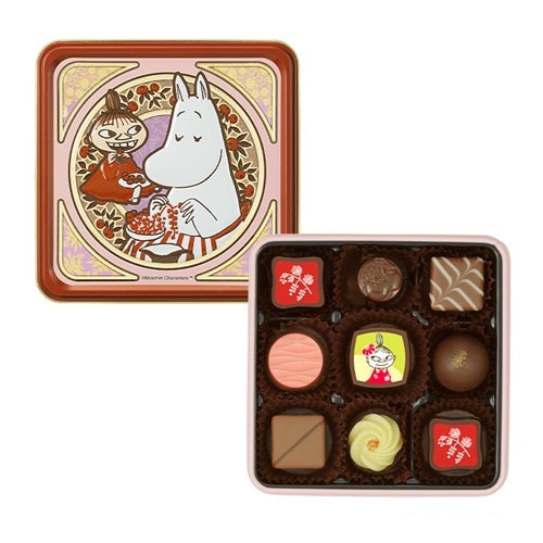 Mary's Chocolate x Moomin 2024 Valentine Fruit Assorted Chocolate 9pcs/box 日本Mary's玛丽巧克力 x 噜噜米 2024年情人节限量 水果什锦巧克力礼盒 9粒/盒
