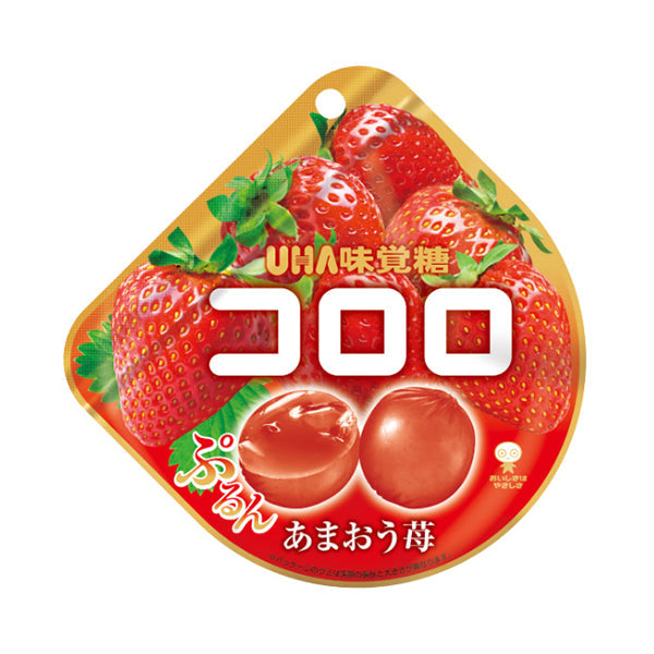 UHA Kororo Fruit Gummies (Amaou Strawberry) 悠哈味觉糖 果汁软糖 (甘王草莓味) 40g
