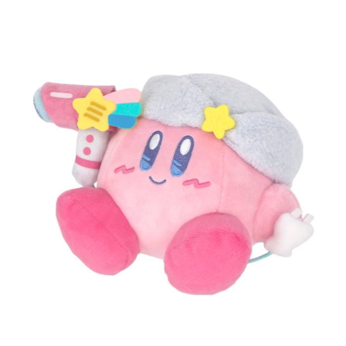 SAN-EI Kirby's Dream Land Dryer Time Kirby Plush 三英 星之卡比甜梦系列吹风机卡比公仔