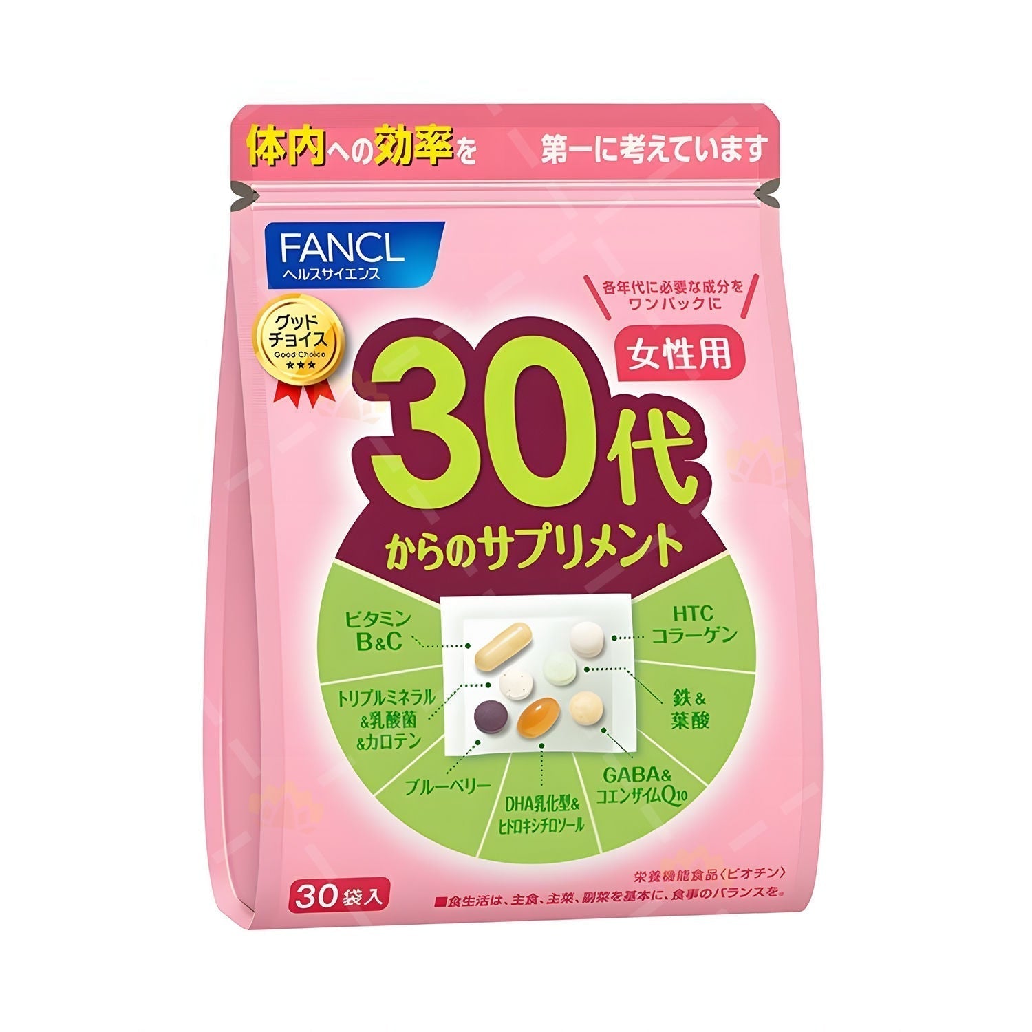 [JP] Fancl 30th Generation Women’s Nutritional Vitamin Supplement (30Days) 芳珂 新版 女性30年龄段无添加多合一综合维生素 (30日份)