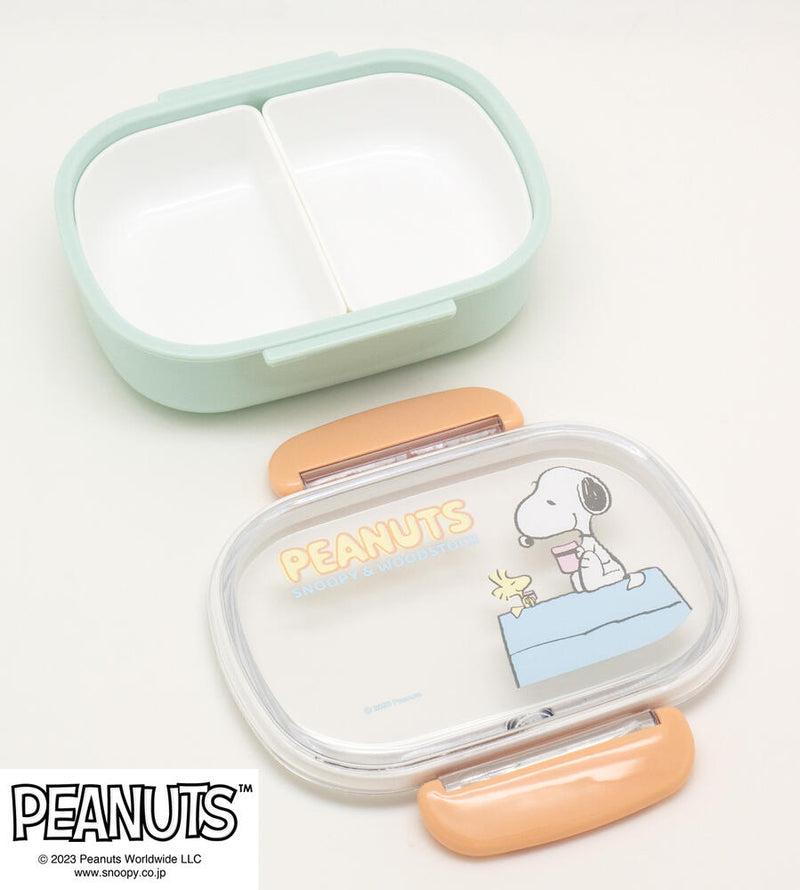 Japan Snoopy Oval Lunch Box with Core 日本史努比 分隔椭圆形饭盒 360ml