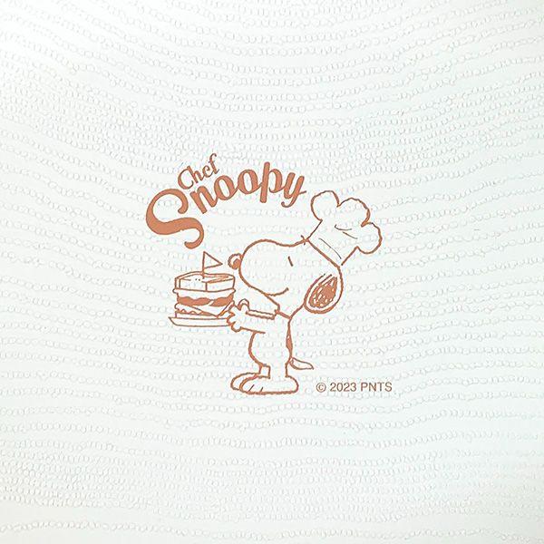 Japan Snoopy Wood Grain Oval Chef Snoopy Orange Plate 日本史努比 木纹椭圆史努比厨师橙盘