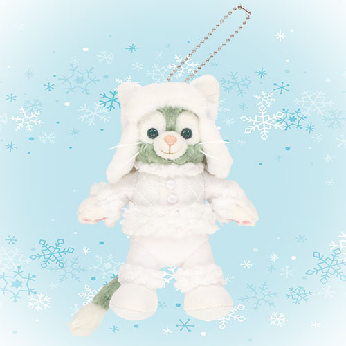 TOKYO Duffy & Friends White Winter Time Wonder Gel Plush Keychain Charm 东京迪士尼 达菲和他的朋友们 白色冬日奇迹系列 杰拉多吊饰