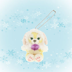 TOKYO Duffy & Friends White Winter Time Wonder Cookie Sitting Plush Keychain Charm 东京迪士尼 达菲和他的朋友们 白色冬日奇迹系列 可琦安坐姿吊饰