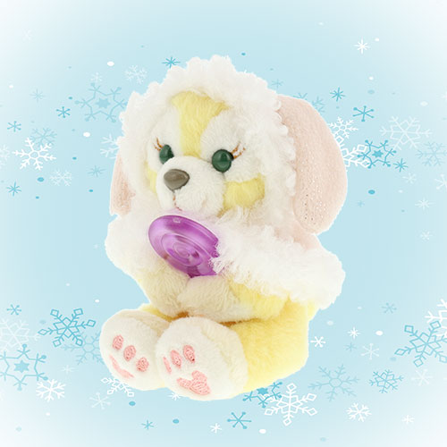 TOKYO Duffy & Friends White Winter Time Wonder Cookie Sitting Plush Keychain Charm 东京迪士尼 达菲和他的朋友们 白色冬日奇迹系列 可琦安坐姿吊饰