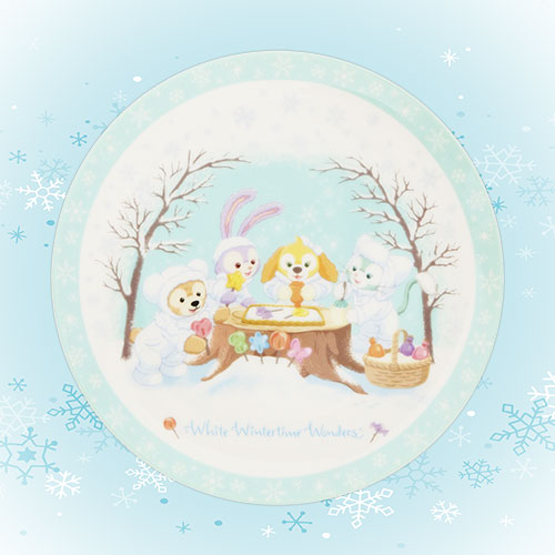 TOKYO Duffy & Friends White Winter Time Wonder Plate  东京迪士尼 达菲和他的朋友们 白色冬日奇迹系列 盘子