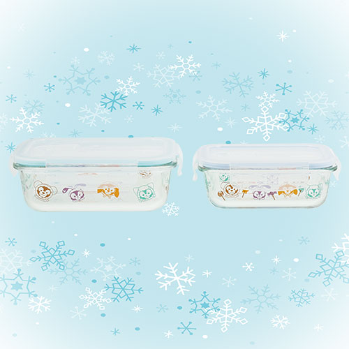 TOKYO Duffy & Friends White Winter Time Wonder Heat-resistant Glass Food Container 东京迪士尼 达菲和他的朋友们 白色冬日奇迹系列 耐热玻璃保鲜盒