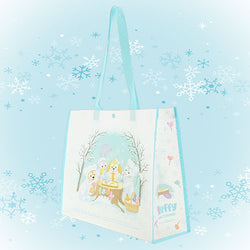 TOKYO Duffy & Friends White Winter Time Wonder Reusable Shopping Bag 东京迪士尼 达菲和他的朋友们 白色冬日奇迹系列 购物袋
