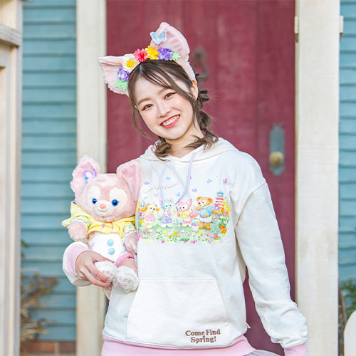 [Pre-Order] Duffy & Friends Come Find Spring Collection Hoodie [预售] 东京迪士尼 达菲和他的朋友们 寻找春天系列卫衣