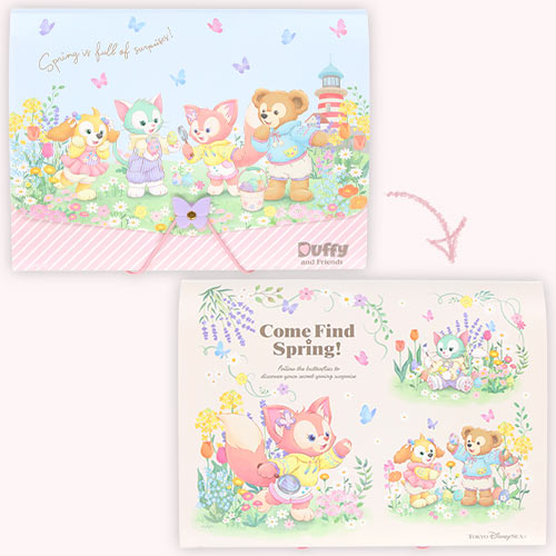 [Pre-Order] Duffy & Friends Come Find Spring Collection Document File [预售] 东京迪士尼 达菲和他的朋友们 寻找春天系列 文件夹