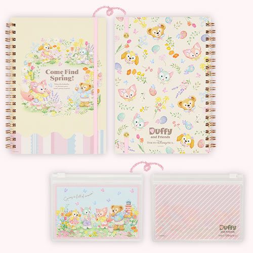 [Pre-Order] Duffy & Friends Come Find Spring Collection Stationery Set [预售] 东京迪士尼 达菲和他的朋友们 寻找春天系列 文具套装