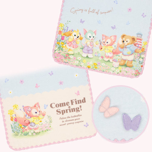 [Pre-Order] Duffy & Friends Come Find Spring Collection Face Towel [预售] 东京迪士尼 达菲和他的朋友们 寻找春天系列 洗脸巾