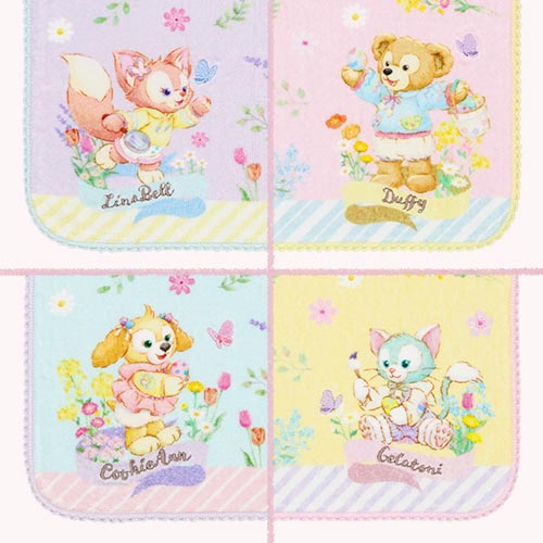 [Pre-Order] Duffy & Friends Come Find Spring Collection Mini Towel Set [预售] 东京迪士尼 达菲和他的朋友们 寻找春天系列 小毛巾套装