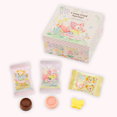 [Pre-Order] Duffy & Friends Come Find Spring Collection Assorted Chocolate [预售] 东京迪士尼 达菲和他的朋友们 寻找春天系列什锦巧克力