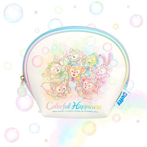 Tokyo Disney Duffy and Friends 20th Anniversary Colourful Happiness Series Pouch 日本东京迪士尼 达菲和他的朋友们 20周年多姿多彩幸福系列 收纳小包