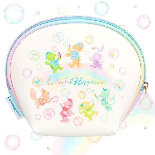 Tokyo Disney Duffy and Friends 20th Anniversary Colourful Happiness Series Pouch 日本东京迪士尼 达菲和他的朋友们 20周年多姿多彩幸福系列 收纳小包
